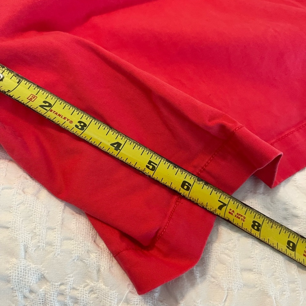 Crown & Ivy Caroline Women's Shorts size plus 16W coral red pink color - Picture 3 of 5